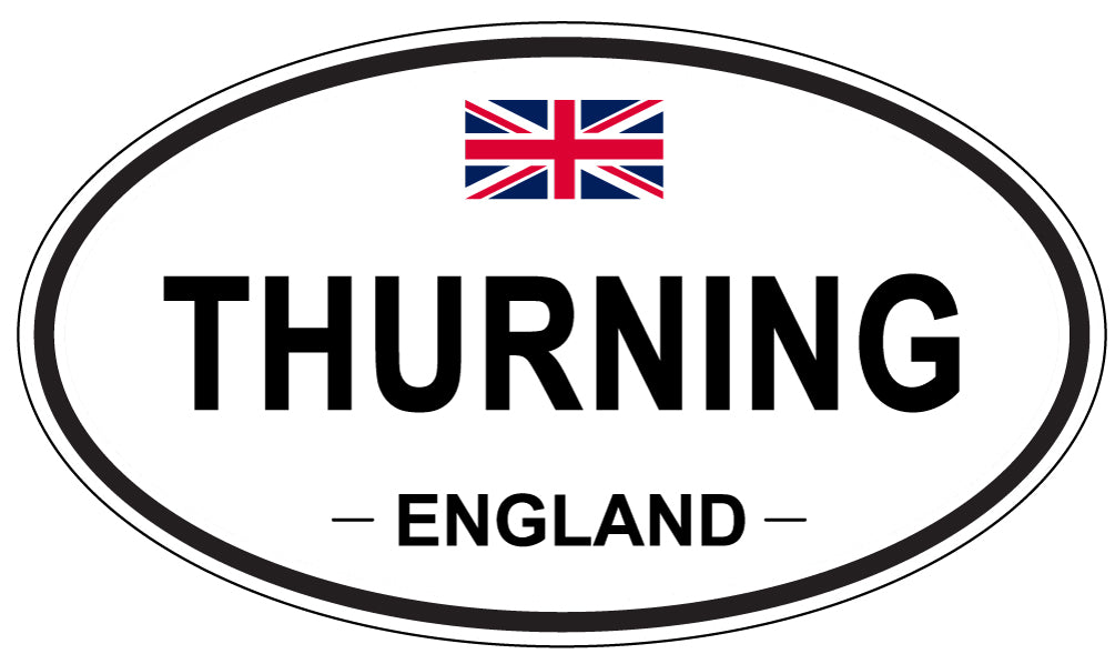 THURNING, England - Oval Magnet