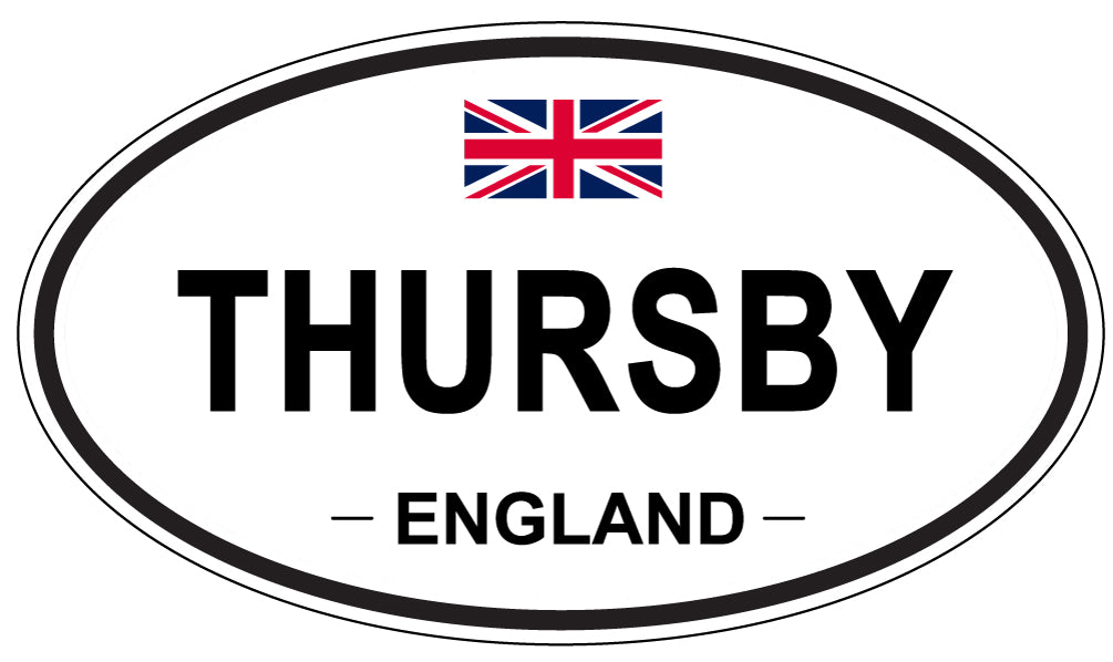 THURSBY, England - Oval Magnet