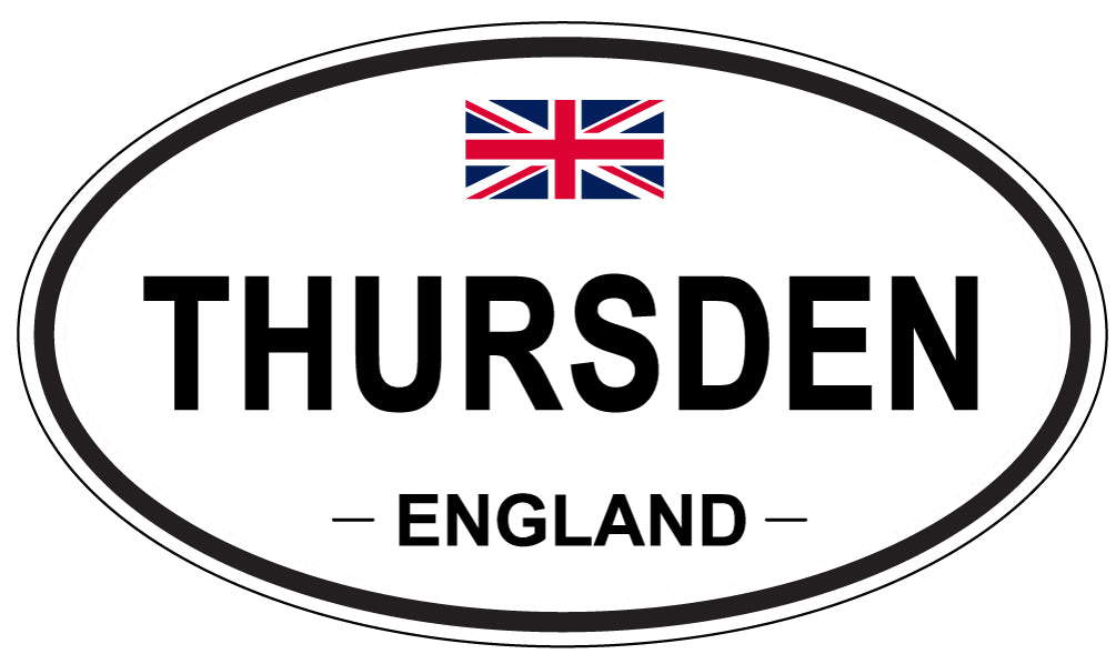 THURSDEN, England - Oval Magnet