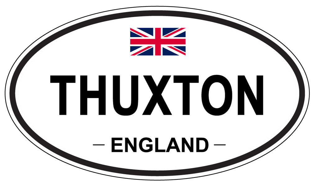 THUXTON, ENGLAND - Oval Sticker