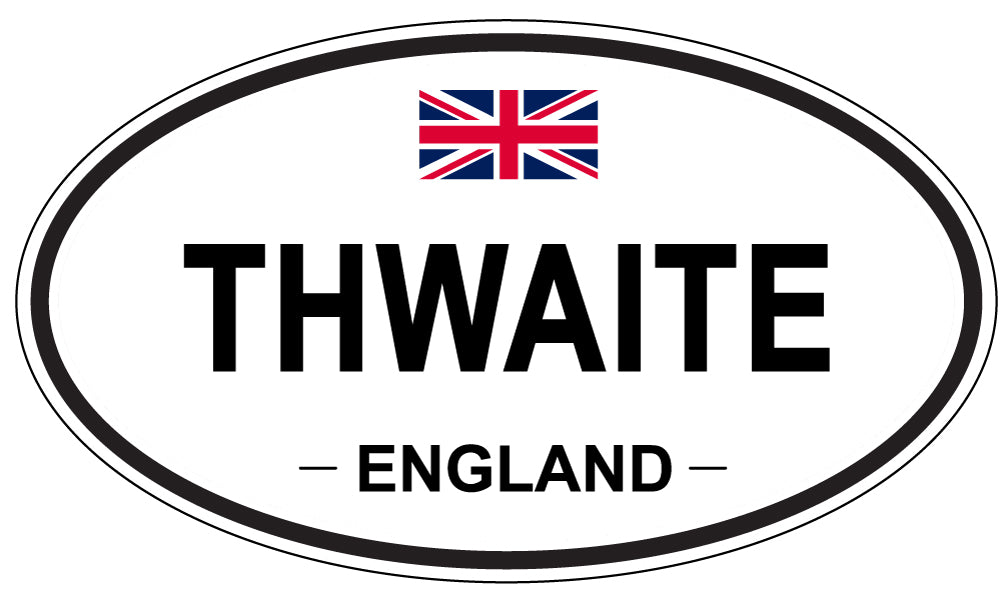THWAITE, England - Oval Magnet