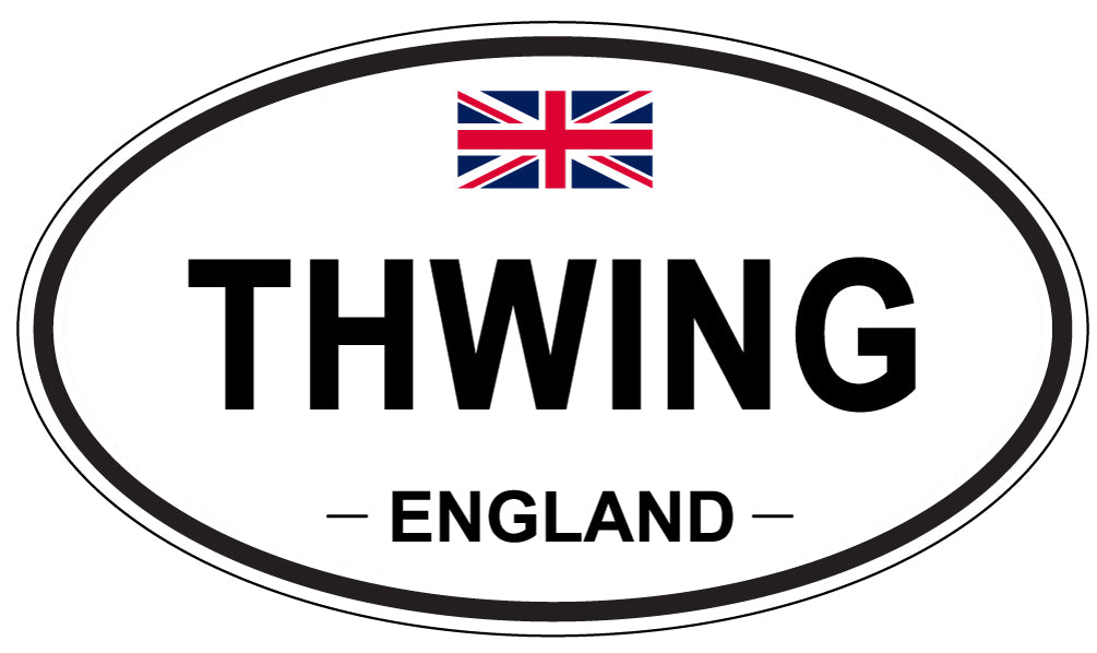 THWING, England - Oval Magnet