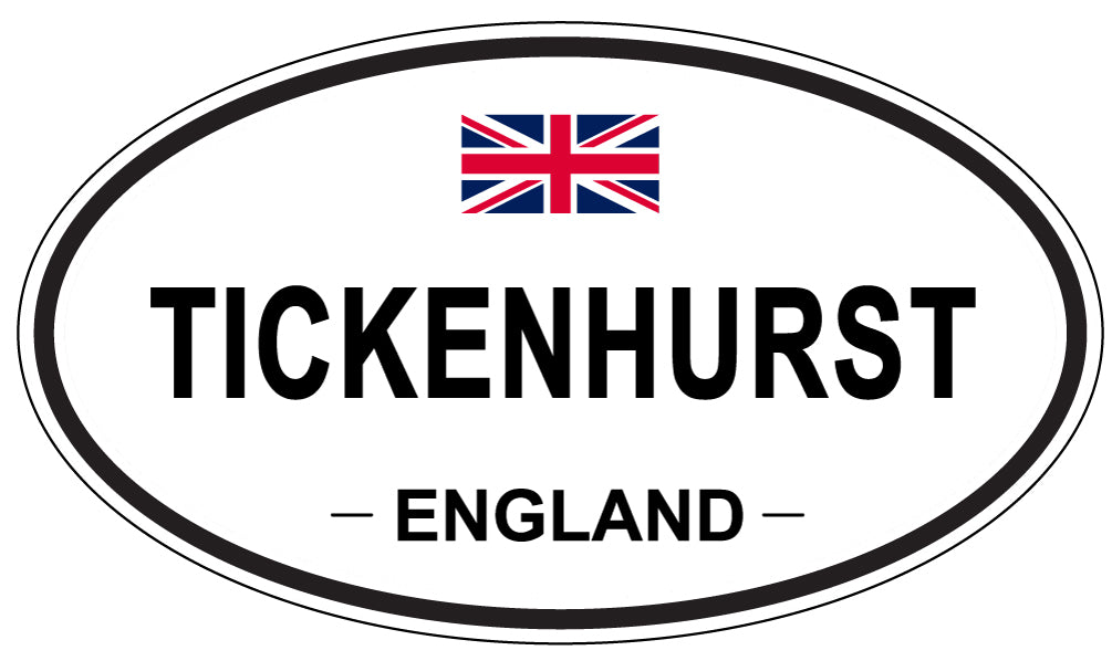 TICKENHURST, England - Oval Magnet