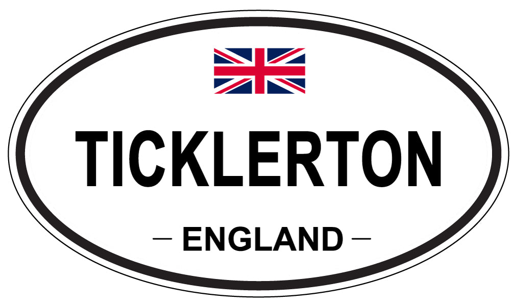 TICKLERTON, England - Oval Magnet