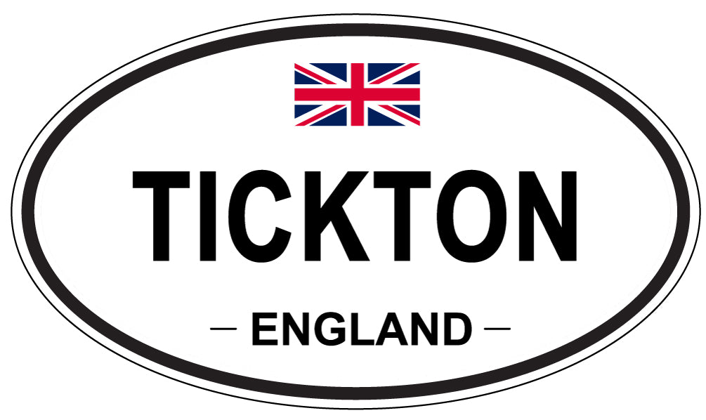 TICKTON, England - Oval Magnet