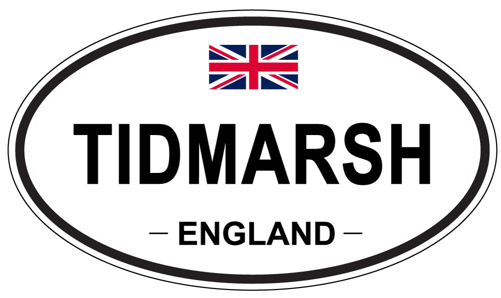 TIDMARSH, England - Oval Magnet