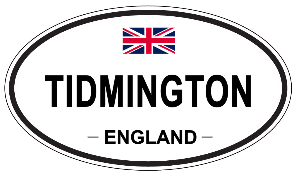 TIDMINGTON, ENGLAND - Oval Sticker