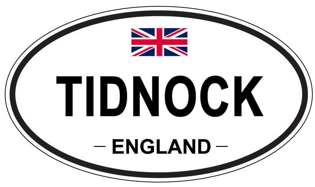 TIDNOCK, England - Oval Magnet