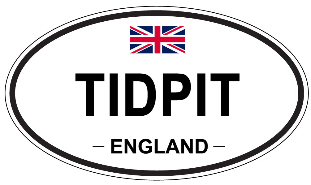 TIDPIT, England - Oval Magnet