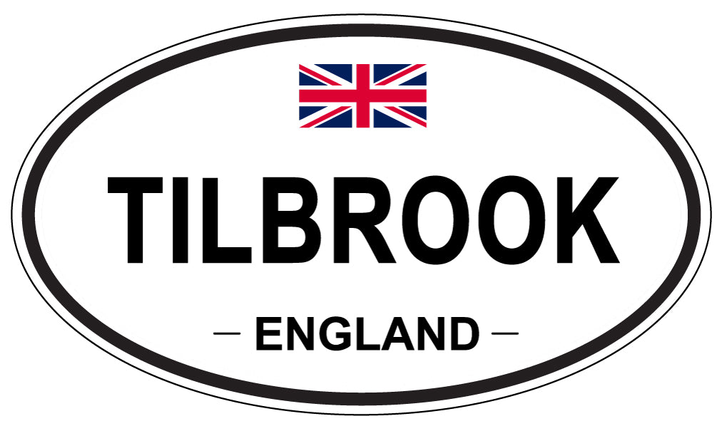 TILBROOK, England - Oval Magnet