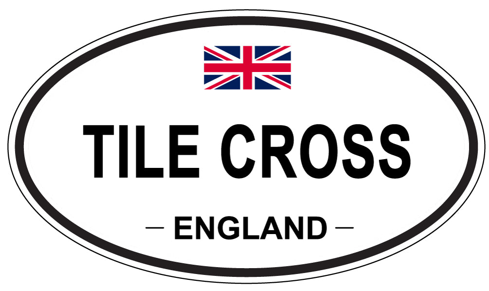 TILE CROSS, England - Oval Magnet