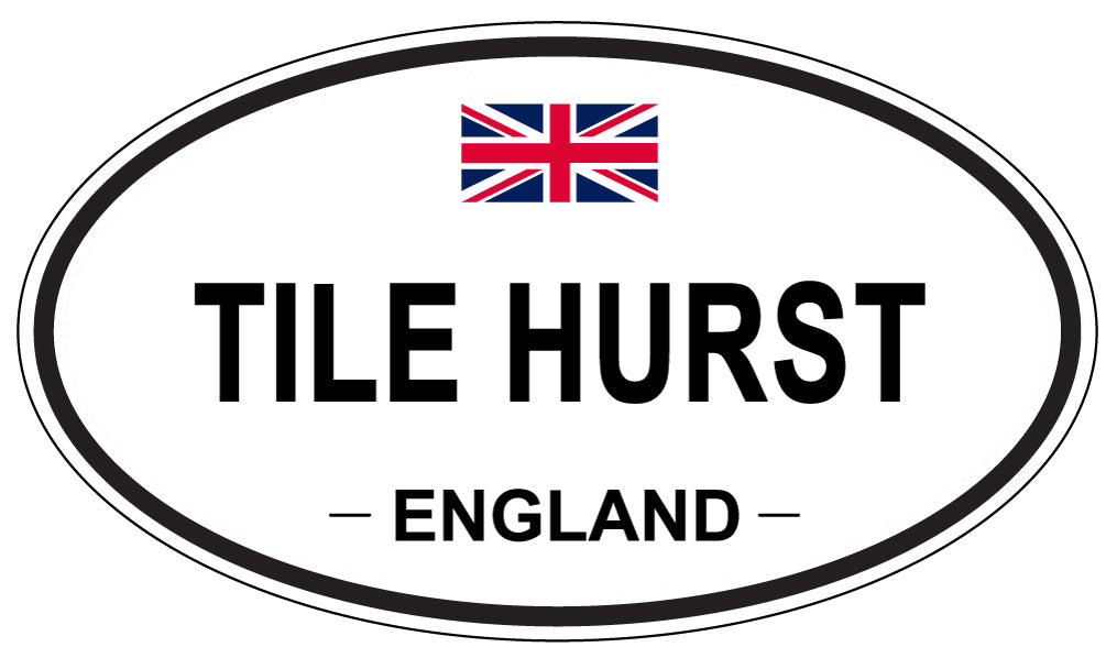 TILE HURST, England - Oval Magnet
