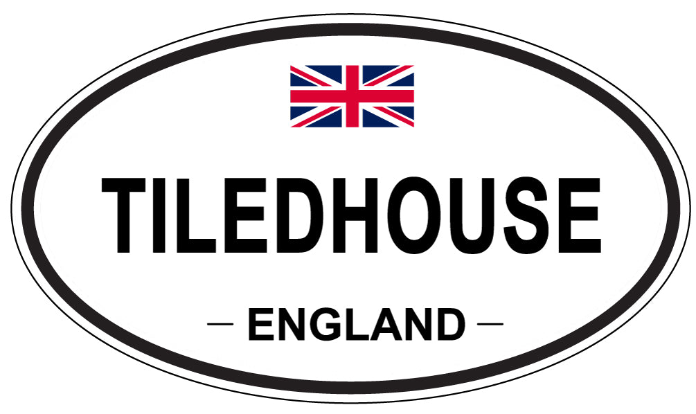 TILEDHOUSE, ENGLAND - Oval Sticker