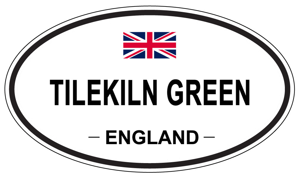 TILEKILN GREEN, England - Oval Magnet