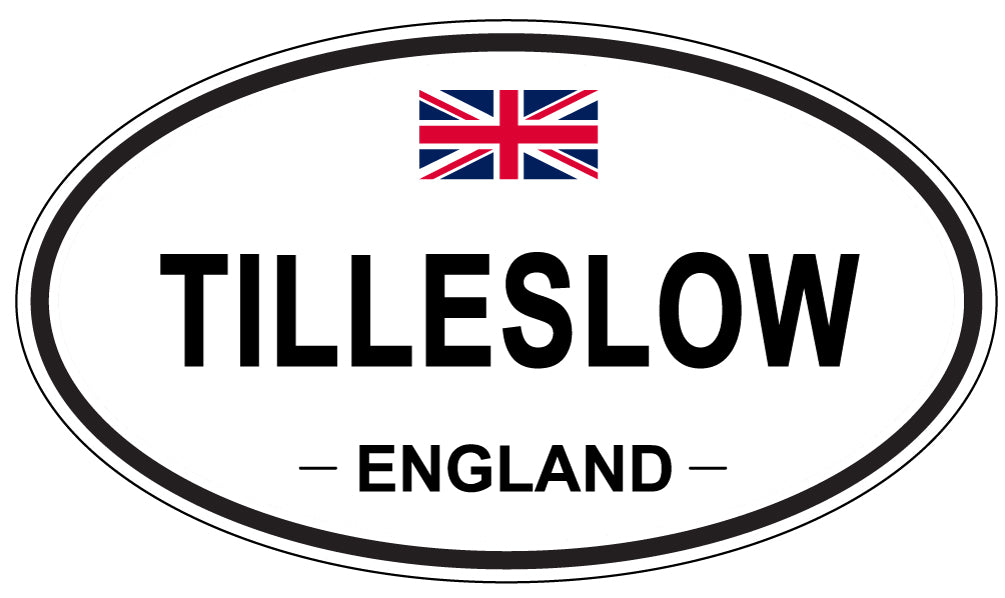 TILLESLOW, ENGLAND - Oval Sticker