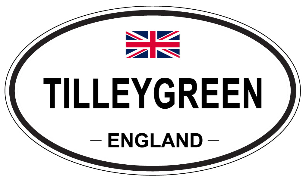 TILLEYGREEN, ENGLAND - Oval Sticker