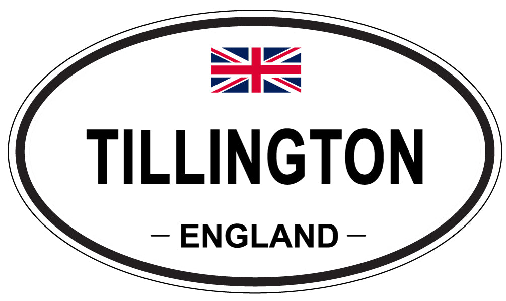 TILLINGTON, ENGLAND - Oval Sticker