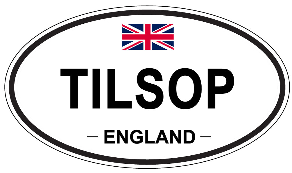 TILSOP, England - Oval Magnet