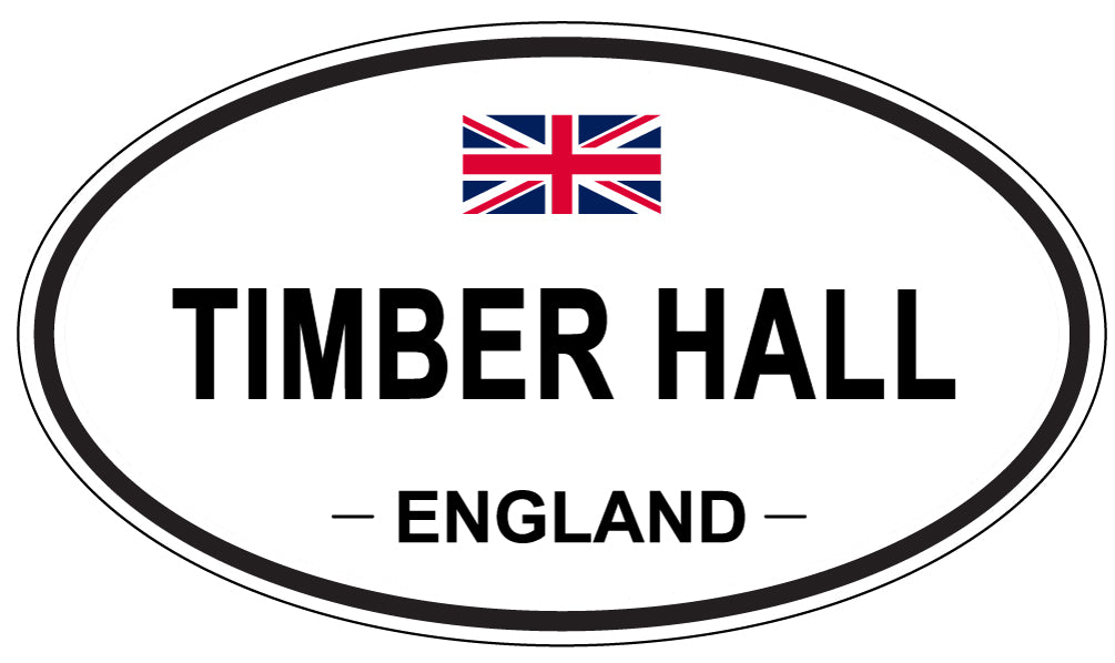 TIMBER HALL, England - Oval Magnet