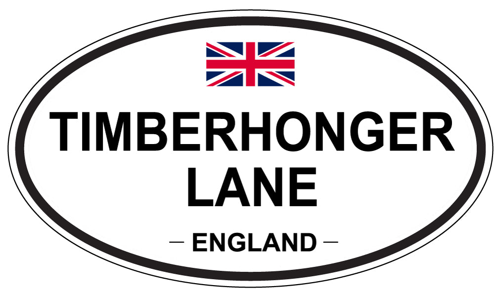 TIMBERHONGER LANE, England - Oval Magnet