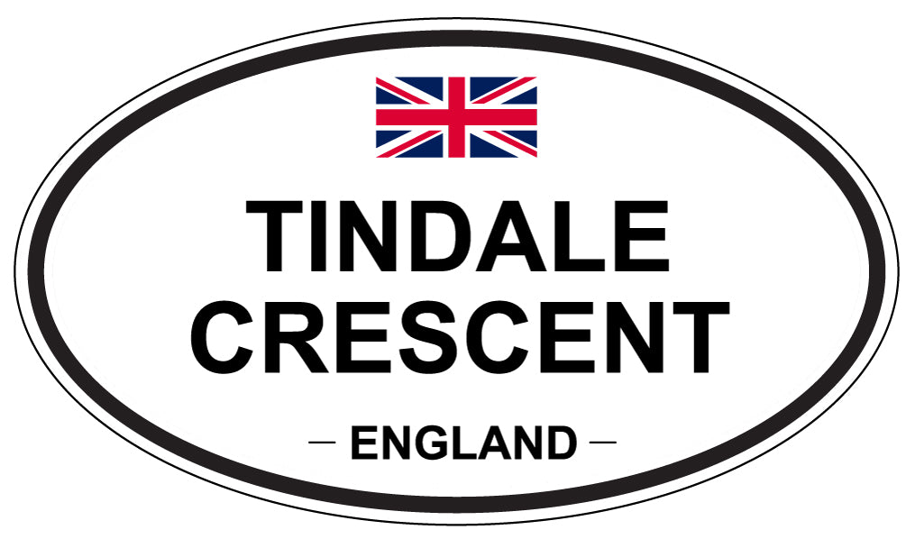 TINDALE CRESCENT, England - Oval Magnet