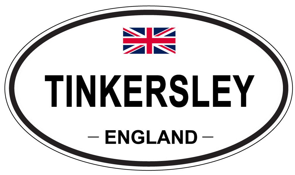 TINKERSLEY, England - Oval Magnet