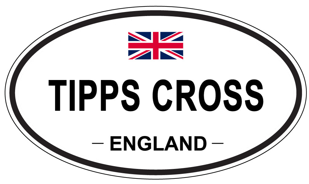 TIPPS CROSS, England - Oval Magnet