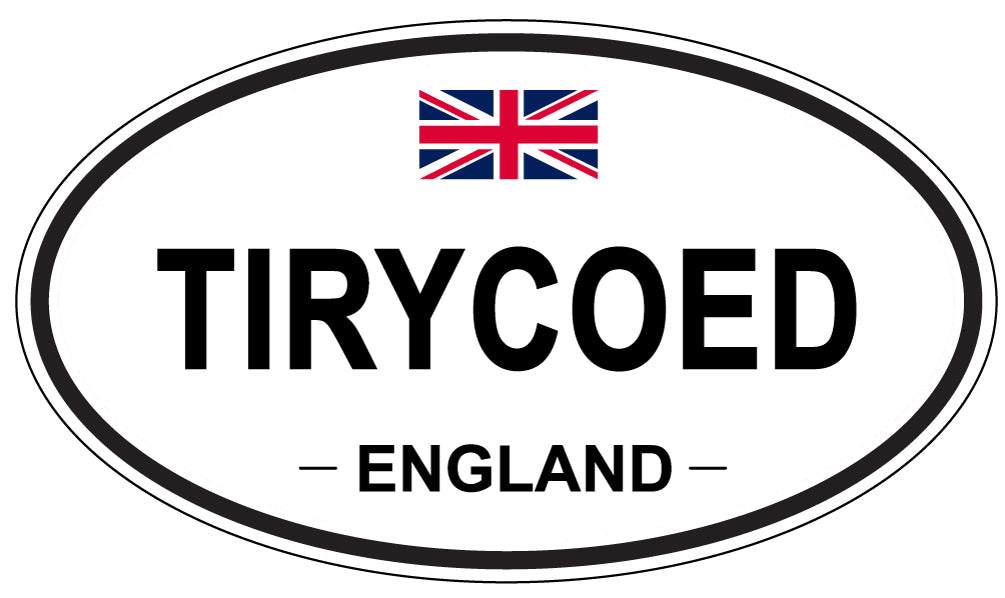 TIRYCOED, England - Oval Magnet