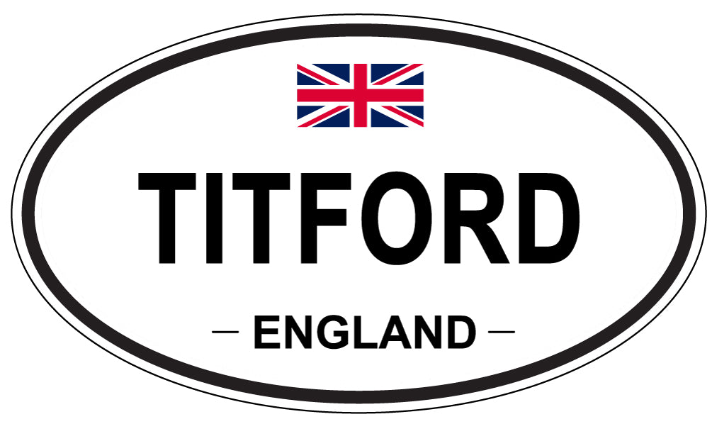 TITFORD, England - Oval Magnet