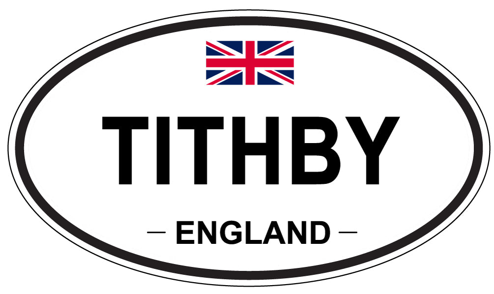 TITHBY, England - Oval Magnet