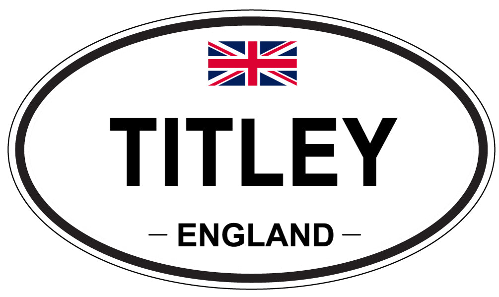 TITLEY, England - Oval Magnet