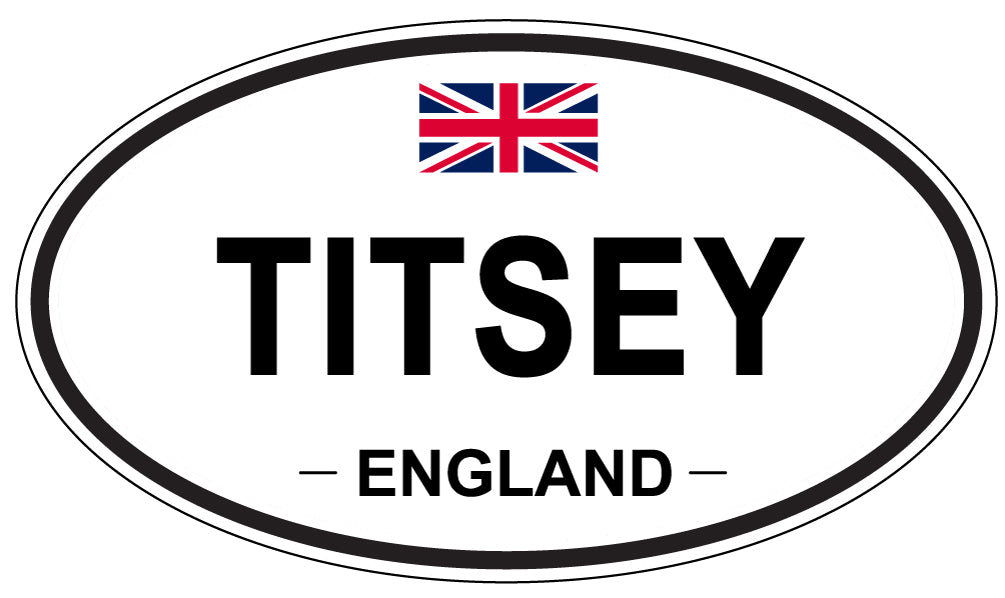 TITSEY, England - Oval Magnet