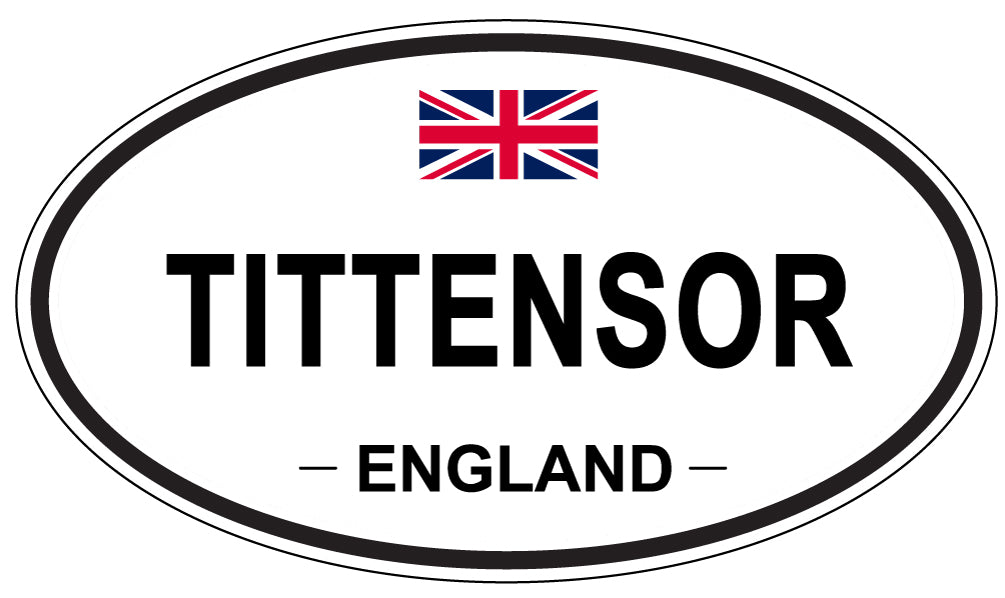 TITTENSOR, England - Oval Magnet