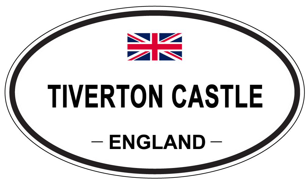 TIVERTON CASTLE, England - Oval Magnet