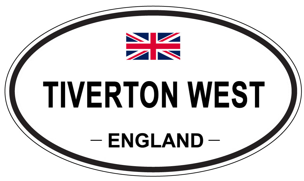 TIVERTON WEST, England - Oval Magnet