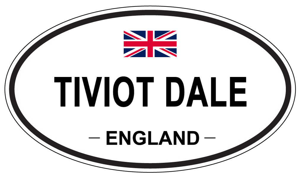 TIVIOT DALE, England - Oval Magnet