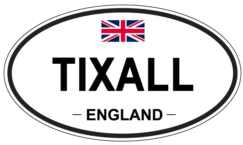TIXALL, England - Oval Magnet