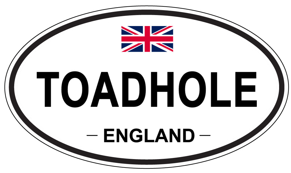 TOADHOLE, England - Oval Magnet