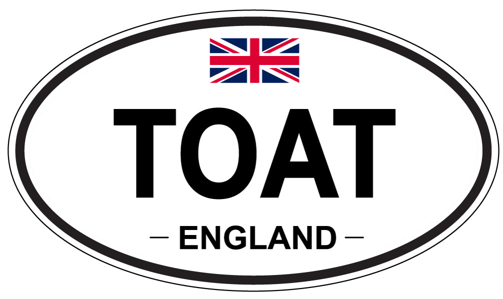 TOAT, England - Oval Magnet