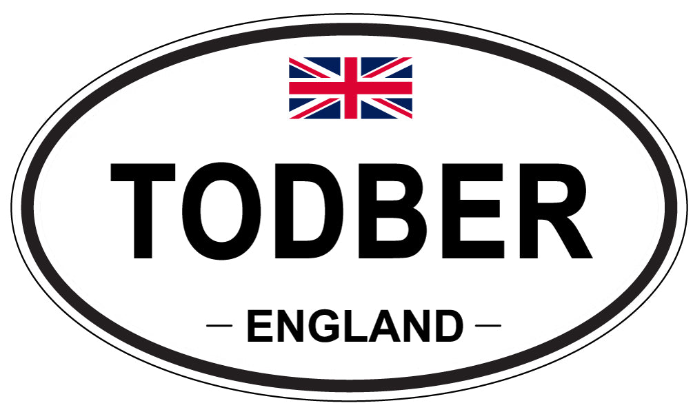 TODBER, England - Oval Magnet