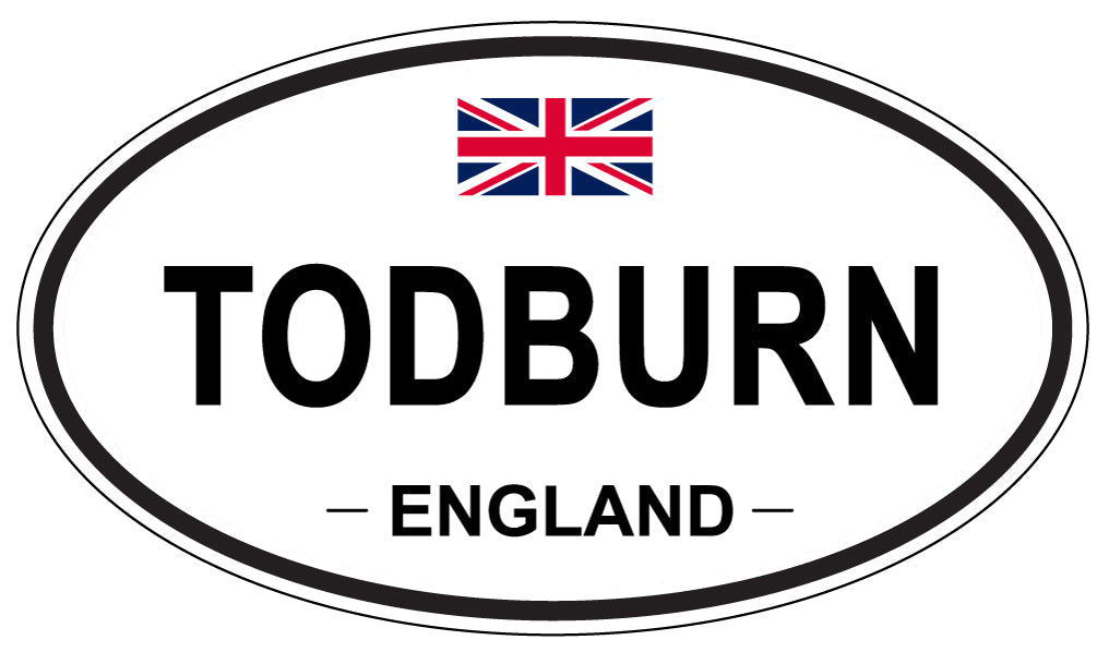 TODBURN, England - Oval Magnet