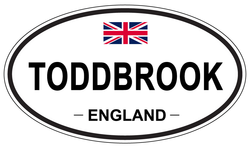 TODDBROOK, England - Oval Magnet