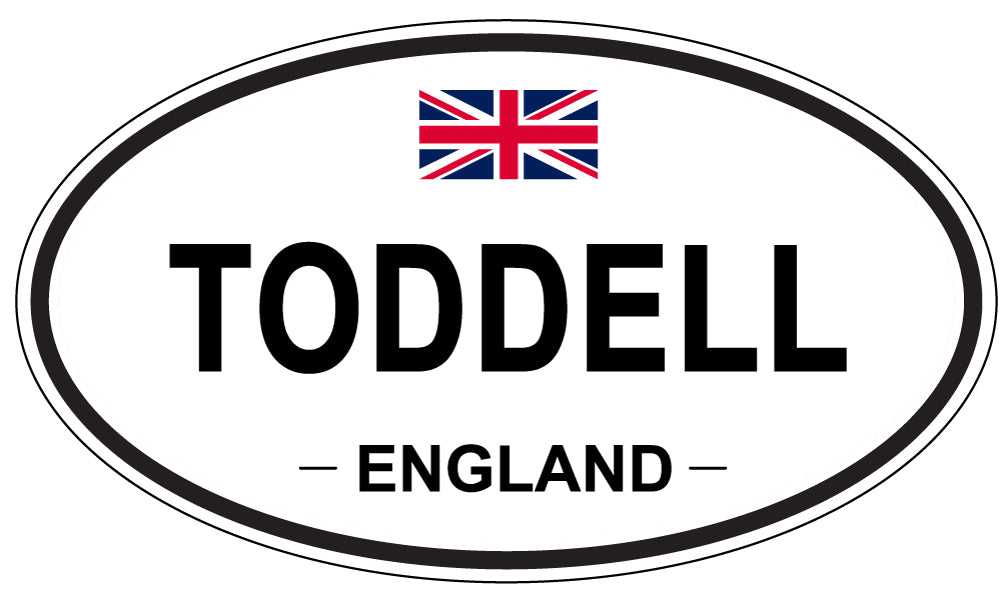 TODDELL, England - Oval Magnet