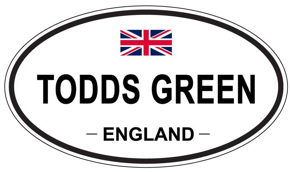 TODDS GREEN, England - Oval Magnet