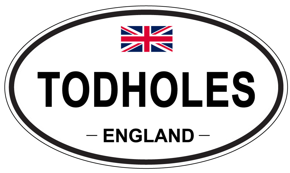 TODHOLES, England - Oval Magnet