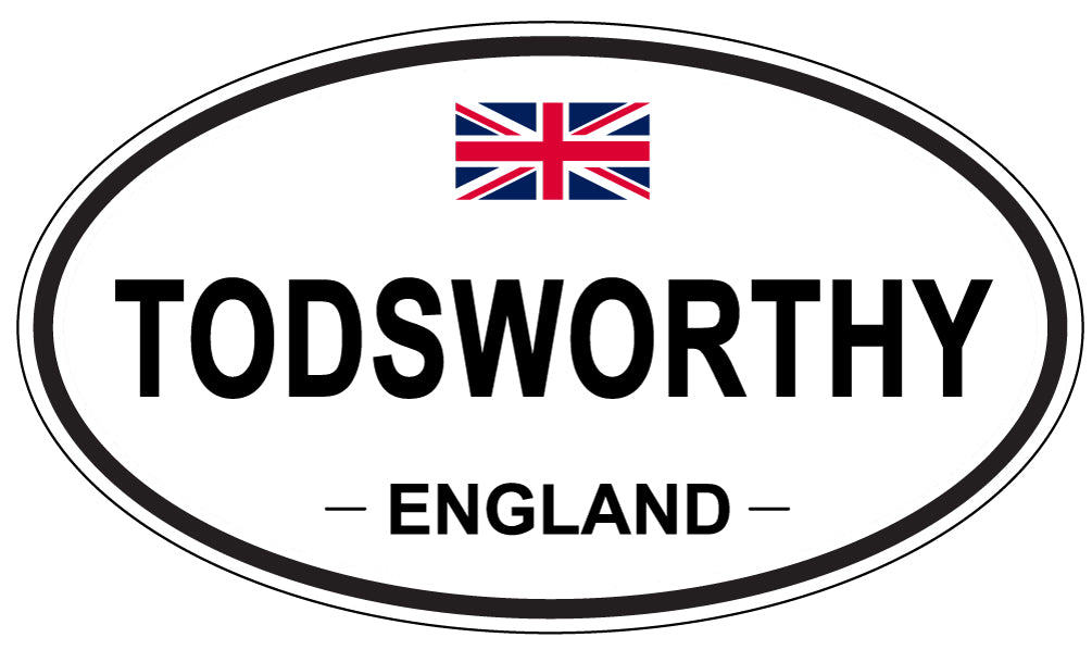 TODSWORTHY, England - Oval Magnet
