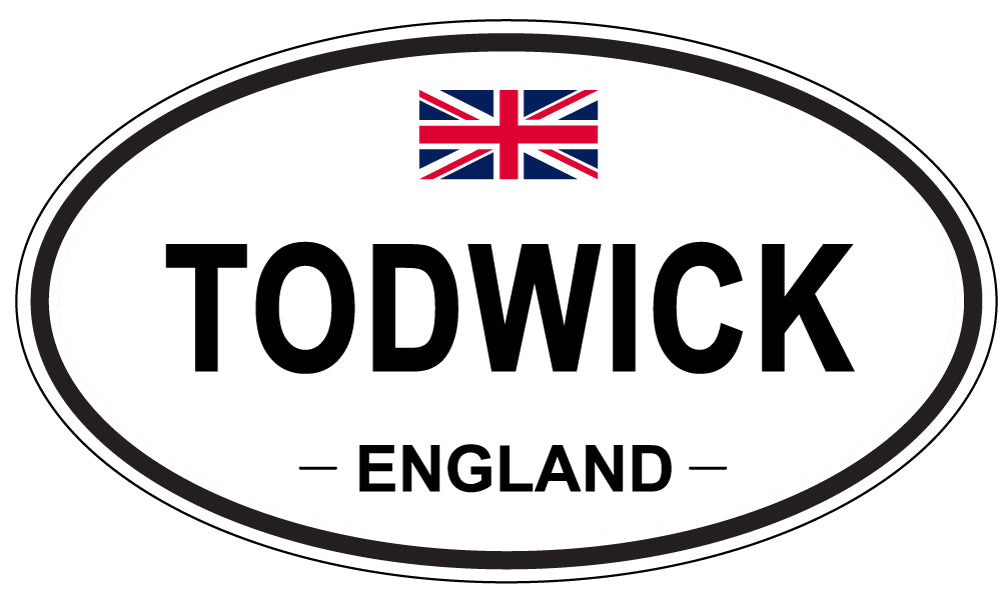 TODWICK, England - Oval Magnet