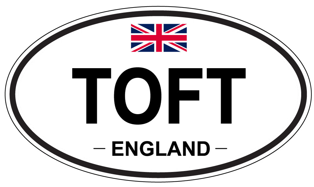 TOFT, England - Oval Magnet