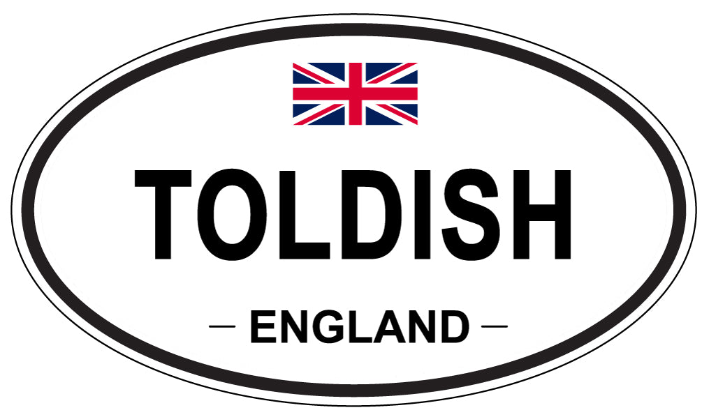 TOLDISH, England - Oval Magnet