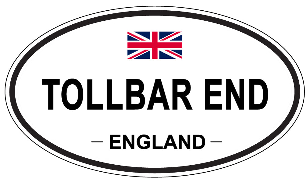 TOLLBAR END, England - Oval Magnet